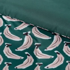 Microfiber Reversible Banana Print Comforter Dark Green - Room Essentials™ 12 Microfiber Reversible Banana Print Comforter Dark Green - Room Essentials™ -Optimal Household Items GUEST 032c1765 724a 4001 8e39 08421e300917