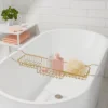 Metal Bathtub Tray With Expandable Arms Brass - Room Essentials™ -Optimal Household Items GUEST 136082fe 2e5a 4b1a 9459 d0c1b5b7ac28