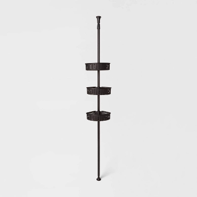 Steel Corner Tension Pole Caddy - Room Essentials™ 5 Steel Corner Tension Pole Caddy - Room Essentials™ - Image 3