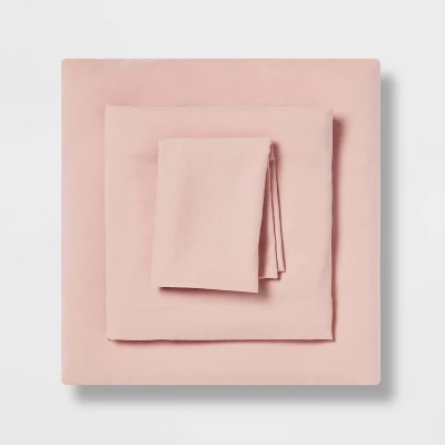 Twin/Twin XL Garment Washed Microfiber Solid Sheet Set - Room Essentials™ 8 Twin/Twin XL Garment Washed Microfiber Solid Sheet Set - Room Essentials™ - Image 6