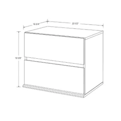 2 Drawer Modular Nightstand White - Room Essentials™ -Optimal Household Items GUEST 3a4737e7 4084 4aa8 9faa fdad66f90a9c