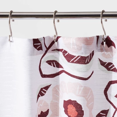 Folk Floral Print Shower Curtain - Room Essentials™ 4 Folk Floral Print Shower Curtain - Room Essentials™ - Image 2
