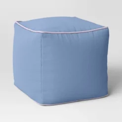 Color Block With Contrast Piping Pouf - Room Essentials™ -Optimal Household Items GUEST 4f7ad8c6 0ad8 4418 ab36 1a03a7d85c1f