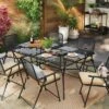 6 Person Metal Mesh Rectangle Patio Dining Table, Outdoor Furniture - Room Essentials™ 1 6 Person Metal Mesh Rectangle Patio Dining Table, Outdoor Furniture - Room Essentials™ -Optimal Household Items GUEST 500c8956 bc2d 4188 acfc 3396c81b7718