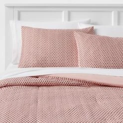 Strawberry Print Reversible Microfiber Comforter & Sheet Set Light Pink - Room Essentials™ -Optimal Household Items GUEST 509e45d1 864d 4b14 8596 d95b17988f3b