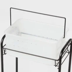 Bathroom Storage Cart Black - Room Essentials™ -Optimal Household Items GUEST 675453d0 07b7 412f 82d7 9f5651c4fa58