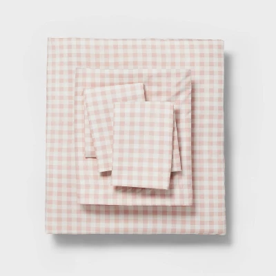 Dash Stripe Printed Microfiber Reversible Comforter & Sheets Set Ivory/Light Pink - Room Essentials™ 8 Dash Stripe Printed Microfiber Reversible Comforter & Sheets Set Ivory/Light Pink - Room Essentials™ - Image 6