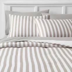 Stripe Microfiber Reversible Comforter & Sheet Set Gray - Room Essentials™ 17 Stripe Microfiber Reversible Comforter & Sheet Set Gray - Room Essentials™ -Optimal Household Items GUEST 7adc7c7f 4748 4bb9 b8a9 3903f5534a0a