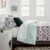 Microfiber Reversible Floral Print Comforter Light Purple/Mint Green - Room Essentials™ -Optimal Household Items GUEST 7beae34a 62c7 48ee abcf 694efcee35df