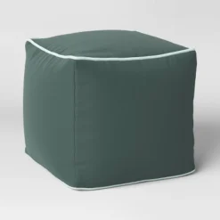 Color Block With Contrast Piping Pouf - Room Essentials™ -Optimal Household Items GUEST 7e02e945 3b73 47df 947f 54e67addf13b