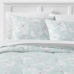 Floral Print Microfiber Reversible Comforter & Sheet Set Mint Green - Room Essentials™ -Optimal Household Items GUEST 7ee2c25d de84 41cd aefc 85519c817fa3