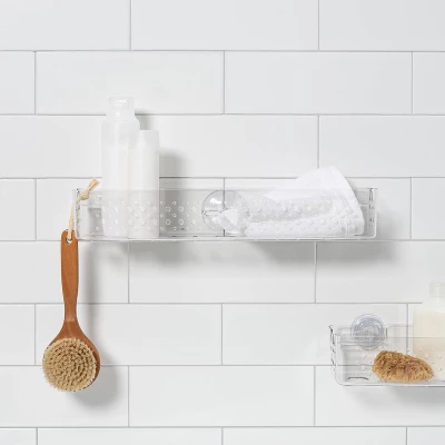 Suction Long Basket Clear - Room Essentials™ 2 Suction Long Basket Clear - Room Essentials™