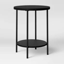 Wood And Metal Round End Table - Room Essentials™ -Optimal Household Items GUEST 8fbadf3b 2739 4880 ac3b 1fda1aeb285d
