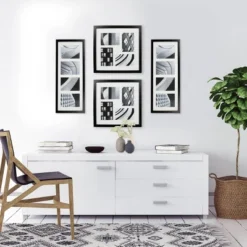 Thin Collage Frame Holds Four 4" X 6" Photos Black - Room Essentials™ 8 Thin Collage Frame Holds Four 4" X 6" Photos Black - Room Essentials™ -Optimal Household Items GUEST 92031546 a124 47e0 807c 56020352aad6