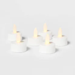 50ct Twist-Flame LED Tealight Candles (White) - Room Essentials™ 5 50ct Twist-Flame LED Tealight Candles (White) - Room Essentials™ -Optimal Household Items GUEST 93bf4d1e 319b 458f 9c2f 397801f7c7a3