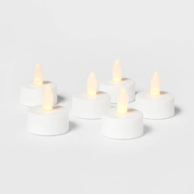 50ct Twist-Flame LED Tealight Candles (White) - Room Essentials™ 4 50ct Twist-Flame LED Tealight Candles (White) - Room Essentials™ - Image 2