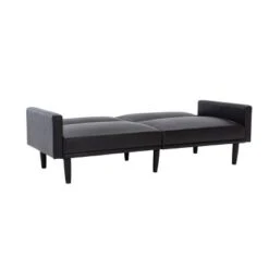 Faux Leather Futon Sofa With Arms Black - Room Essentials™ 16 Faux Leather Futon Sofa With Arms Black - Room Essentials™ -Optimal Household Items GUEST a945b560 36ab 4a76 92b1 3d0399365027