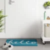 1'6"x2'6" Blue Hello Cursive Doormat - Room Essentials™ -Optimal Household Items GUEST b11a46b3 edef 48d0 bfdb 334fa8a6c86a