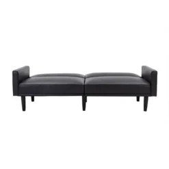 Faux Leather Futon Sofa With Arms Black - Room Essentials™ 15 Faux Leather Futon Sofa With Arms Black - Room Essentials™ -Optimal Household Items GUEST ba224cac c288 4be2 8a15 ca6bca81424e