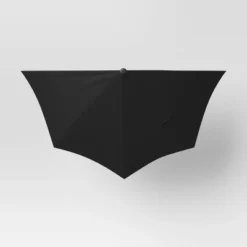7.813'x8.83' Half Circle Patio Umbrella - Black Pole - Room Essentials™ -Optimal Household Items GUEST c41ed08d 2fd8 43a9 b57e d0a270ae4cf9