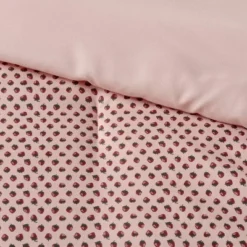 Strawberry Print Reversible Microfiber Comforter & Sheet Set Light Pink - Room Essentials™ -Optimal Household Items GUEST d7f522a7 3359 48e7 9f0b b954a45a3de0