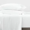 Full Garment Washed Microfiber Solid Sheet Set White - Room Essentials™ -Optimal Household Items GUEST dc5253bd 4879 44a3 aaa8 395da0735a0e 2