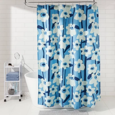 Modern Floral Shower Curtain - Room Essentials™ 3 Modern Floral Shower Curtain - Room Essentials™