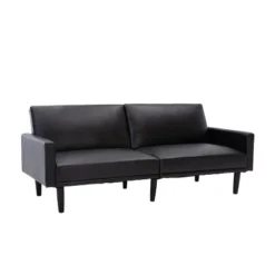 Faux Leather Futon Sofa With Arms Black - Room Essentials™ 18 Faux Leather Futon Sofa With Arms Black - Room Essentials™ -Optimal Household Items GUEST f1f3fcb5 ce41 494a 876b 4460d36bd7d7