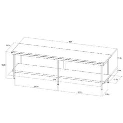 Wood And Metal TV Stand For TVs Up To 60" - Room Essentials™ 11 Wood And Metal TV Stand For TVs Up To 60" - Room Essentials™ -Optimal Household Items GUEST f2ab031b ee97 4ed0 a48d 1bc0bae2773f