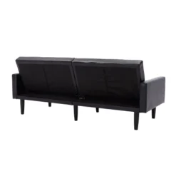 Faux Leather Futon Sofa With Arms Black - Room Essentials™ 17 Faux Leather Futon Sofa With Arms Black - Room Essentials™ -Optimal Household Items GUEST fc7d055a 313d 47c6 b0f0 b13d401eb9fe